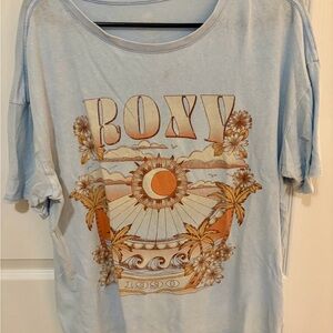 Roxy Sky Blue Graphic Tee